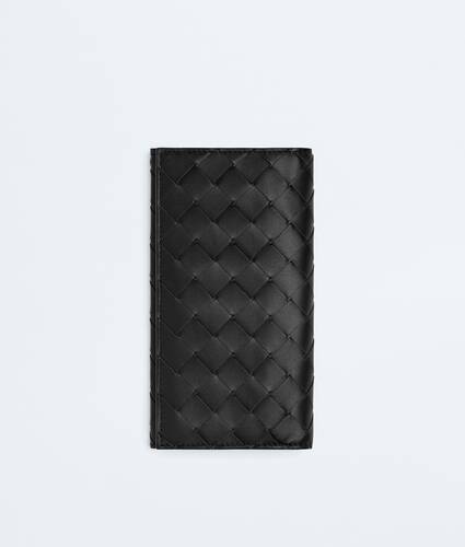 Men's Intrecciato Long Wallet in Black Bottega Veneta Portugal EN - Image 1