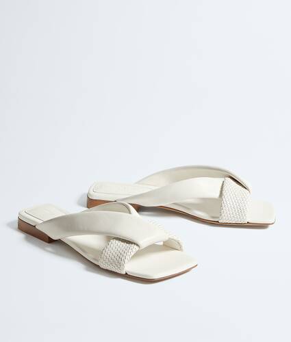 Flache Riva Mules f&uuml;r Damen in Alabaster Bottega Veneta Deutschland DE - Image 3