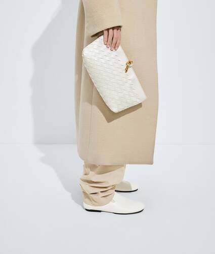 Ela's Pouch Boat Andiamo em Alabaster Bottega Veneta Brasil PT - Image 2