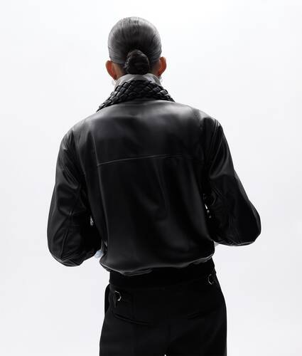 Giacca imbottita in pelle lucida da Donna in Double black Bottega Veneta Italia IT - Image 2