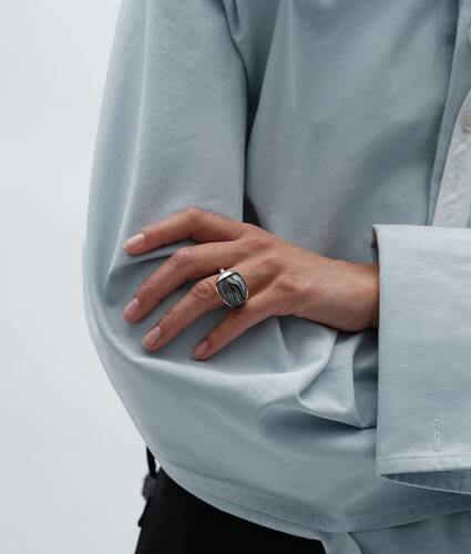 Anillo Drop para Mujer en Glacial/black Bottega Veneta M&eacute;xico ES - Image 2