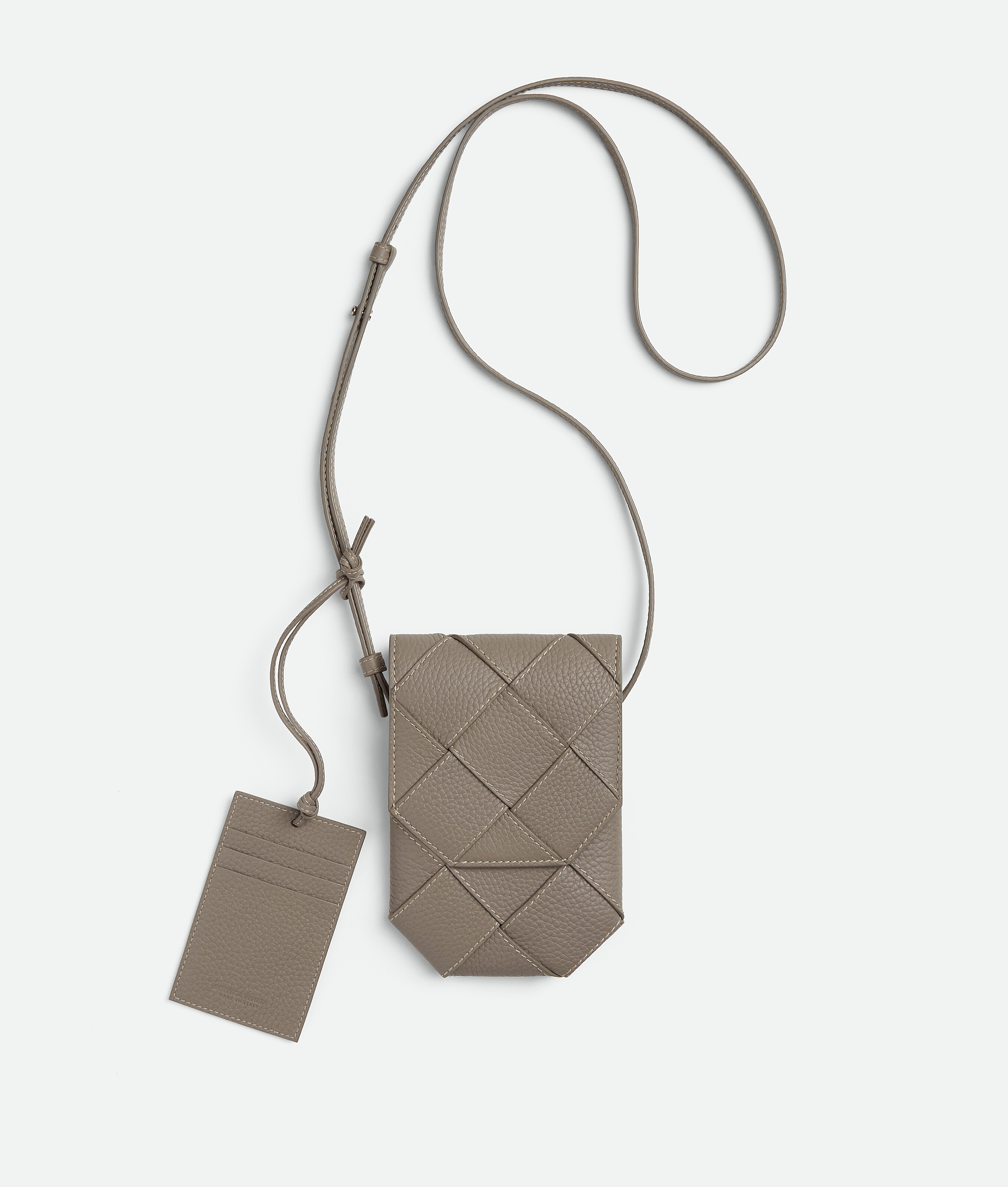 Men's Diago Phone Pouch in Limestone/natural | Bottega Veneta US