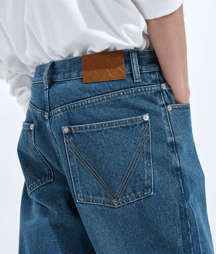 Medium Indigo Wide Leg Jeans