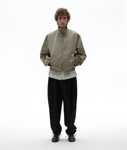 Men's Satin Nylon Blouson in Tarragon Bottega Veneta Canada EN - Image 1