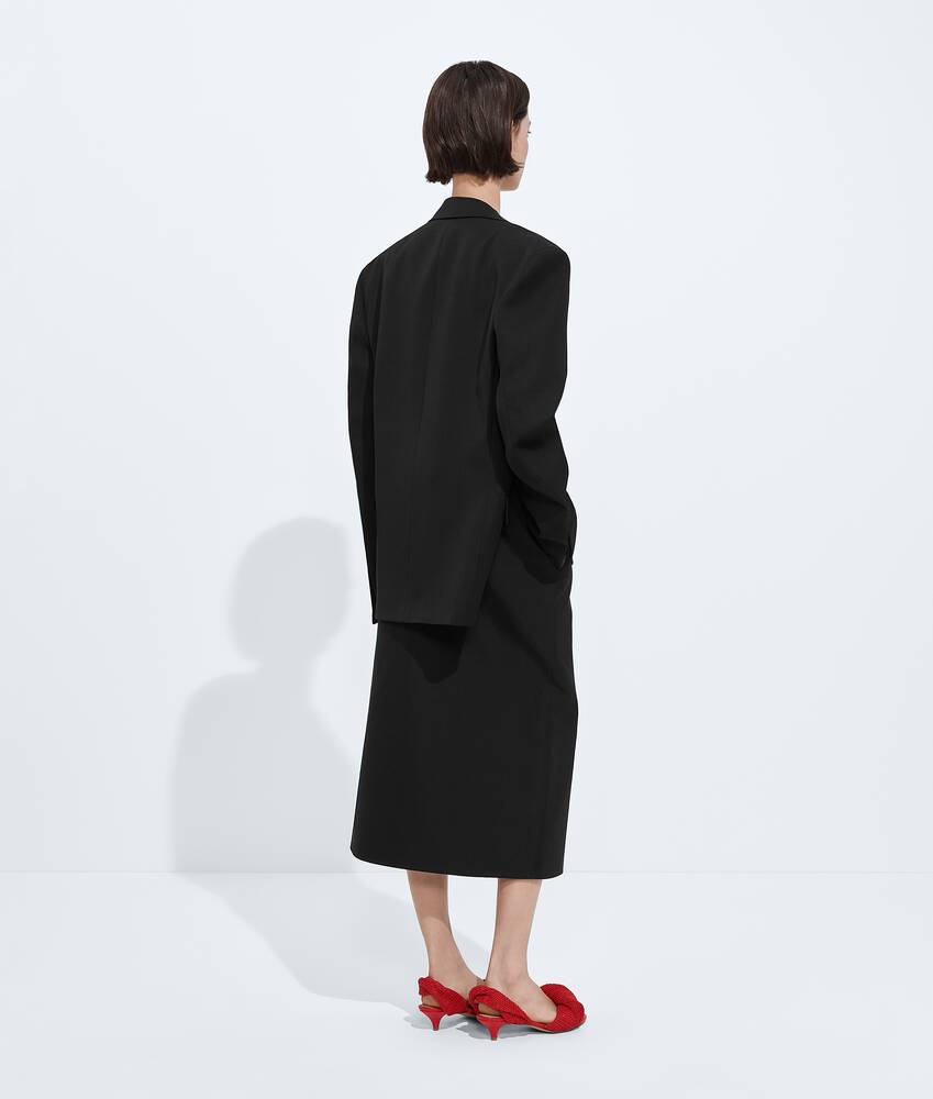 Women's Cotton Gabardine Skirt in Double black Bottega Veneta Portugal EN - Image 3