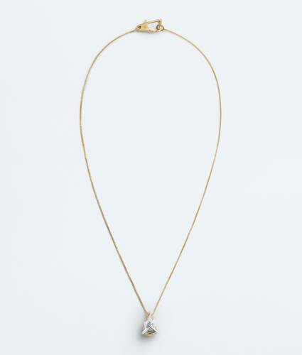 Women's Drop Pendant Necklace in Silver/yellow gold Bottega Veneta Germany EN - Image 1