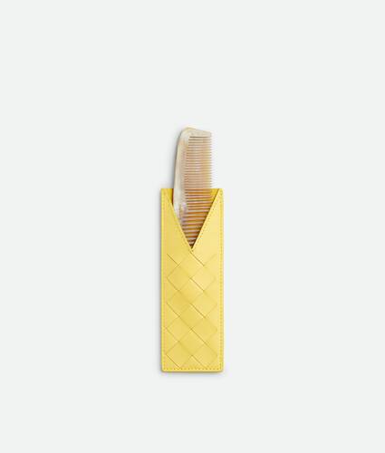 Intrecciato Comb Set in Sherbert/natural Bottega Veneta Lithuania EN - Image 1