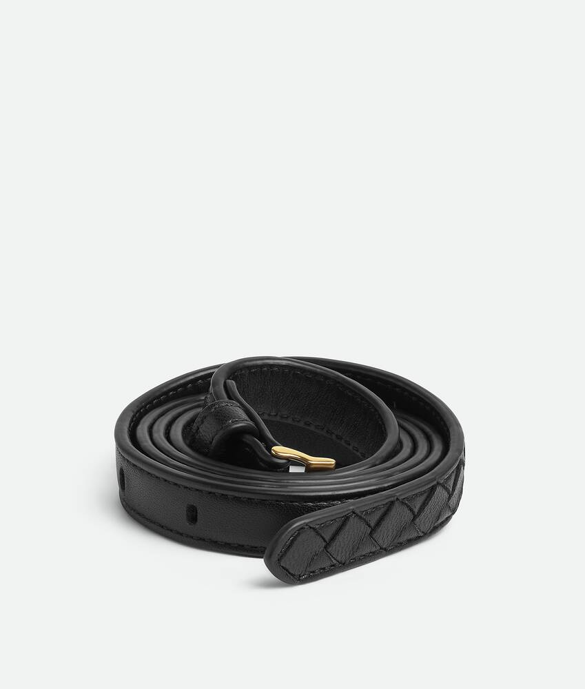 Women's Thin Watch Belt in Black Bottega Veneta United States EN - Image 3