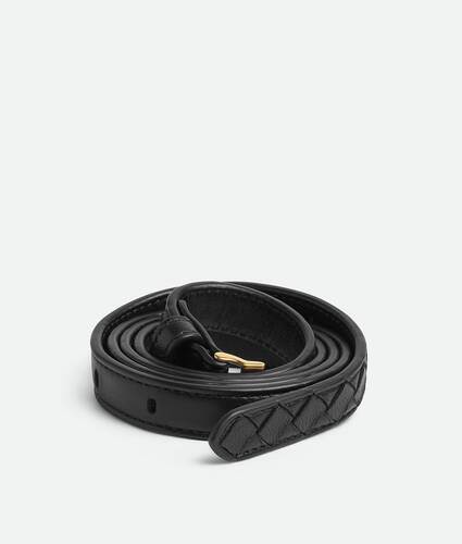 Women's Thin Watch Belt in Black Bottega Veneta Romania EN - Image 3