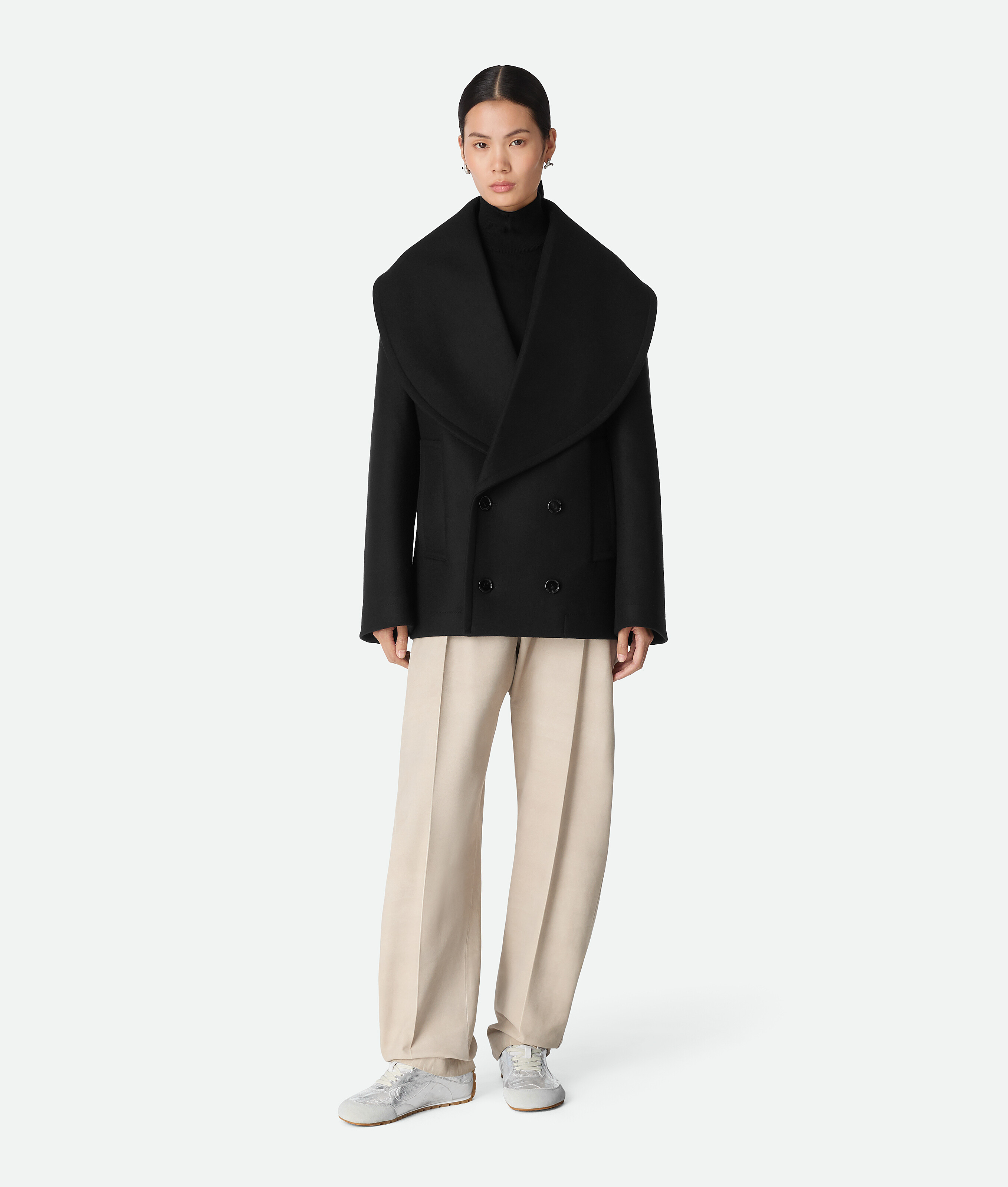 Bottega Veneta Orbit Flash Suede-trimmed Metallic Crinkled-leather Sneakers In Silver