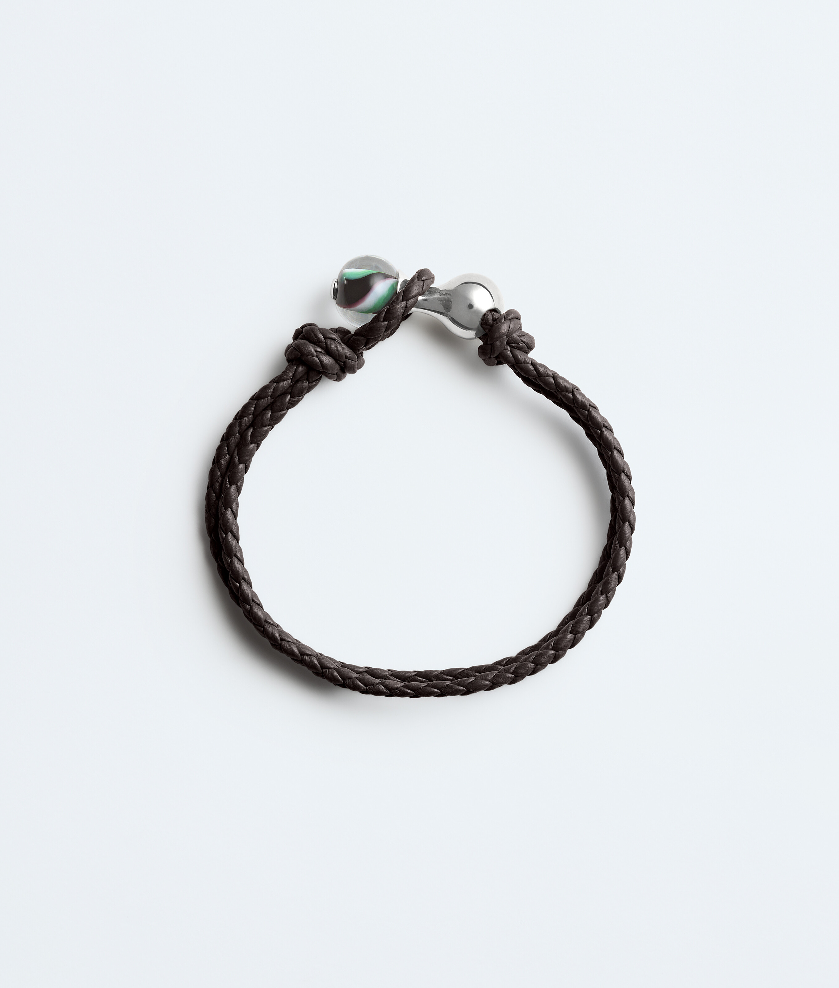 Men's Blown Bracelet in Espresso/shamrock Bottega Veneta Finland EN - Image 3