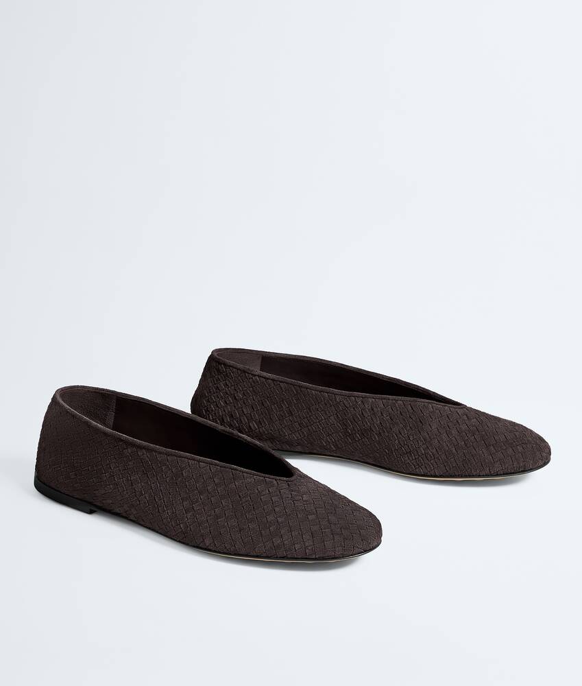 Women's Rosa Ballerina in Espresso Bottega Veneta Singapore EN - Image 3