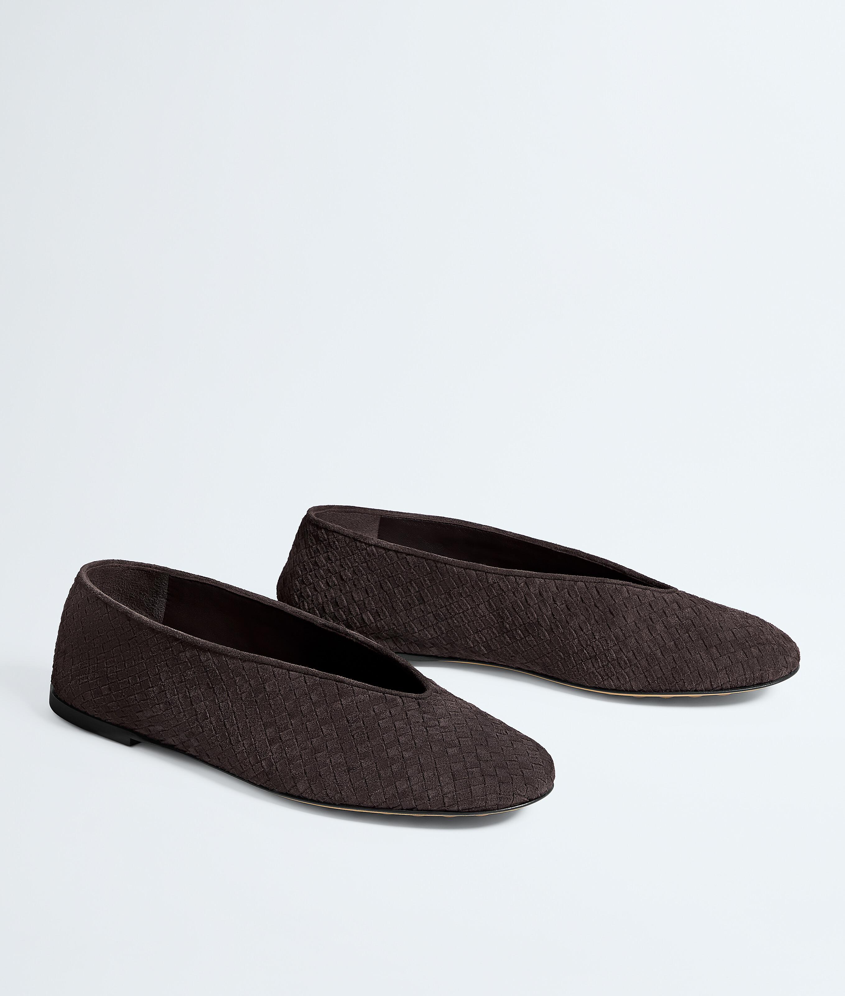 Women's Rosa Ballerina in Espresso Bottega Veneta Luxembourg EN - Image 3