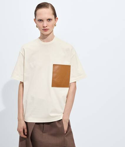 Camiseta de punto de algod&oacute;n para Mujer en Parchment Bottega Veneta M&eacute;xico ES - Image 4