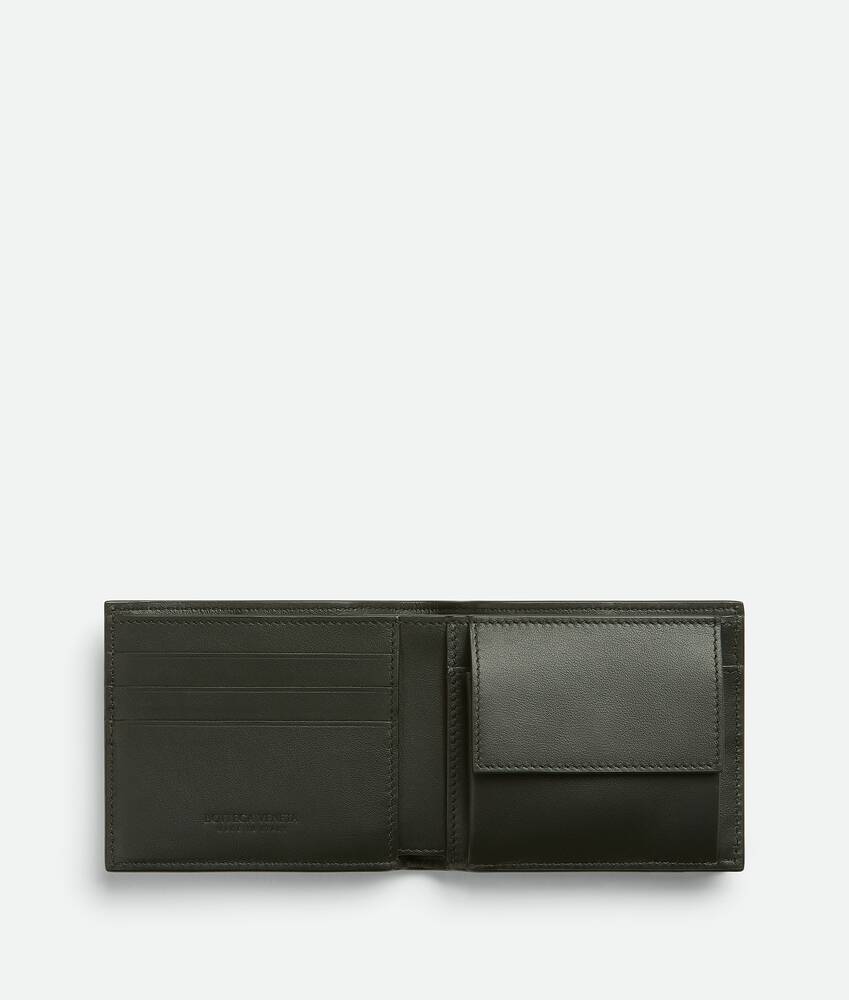 Men's Cassette Bi-Fold Wallet With Coin Purse in Dark moss Bottega Veneta Canada EN - Image 2