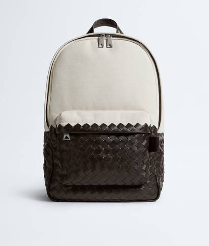 Men's Intrecciato Backpack in Natural/fondant Bottega Veneta Zimbabwe EN - Image 1