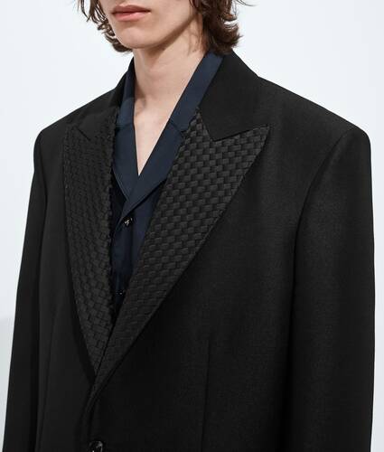 Men's Mohair And Wool Jacket  in Double black Bottega Veneta Portugal EN - Image 5