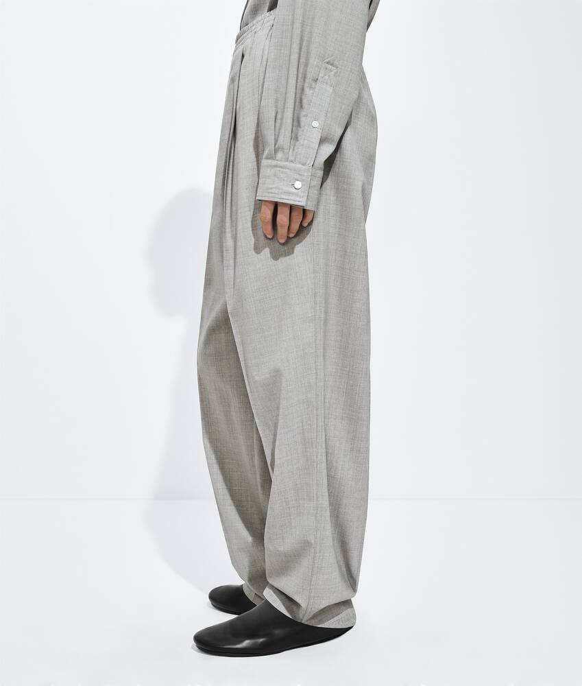 Men's Light Wool Toile Pants in Light gray melange Bottega Veneta Bulgaria EN - Image 2