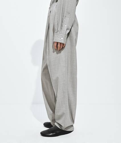 Men's Light Wool Toile Pants in Light gray melange Bottega Veneta Bulgaria EN - Image 2