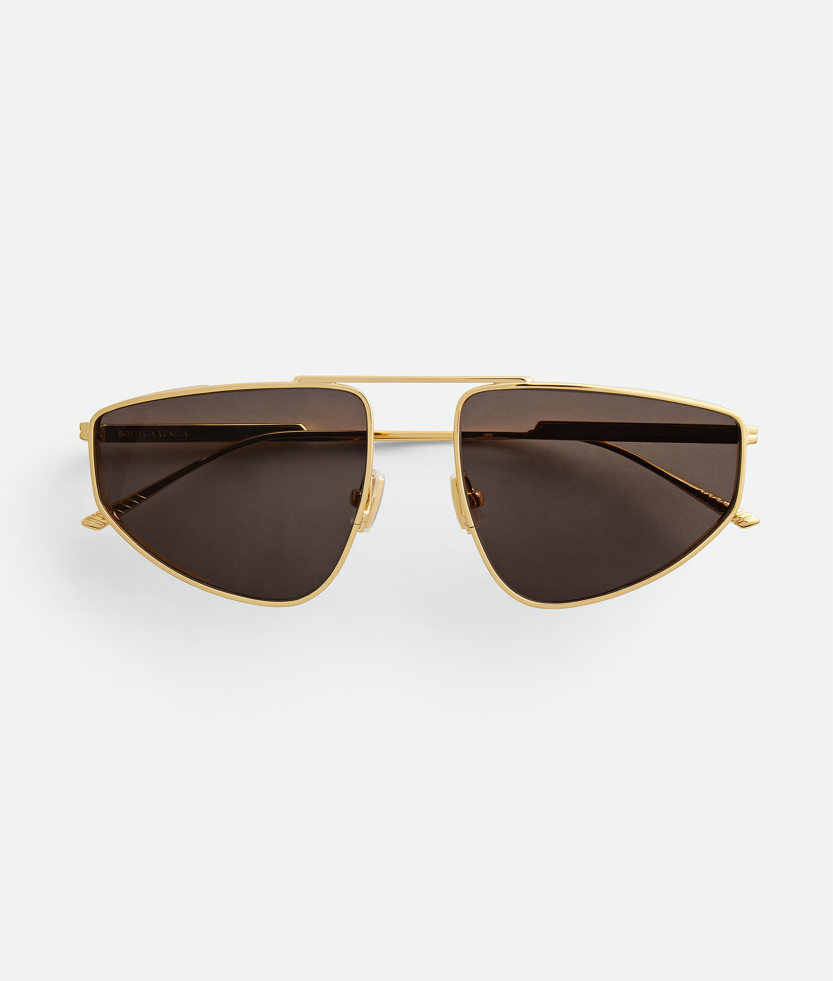 Bottega Veneta Unisex Gold Classic Aviator Sunglasses - U
