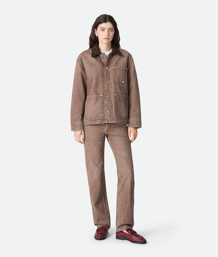 Brown Straight Jeans