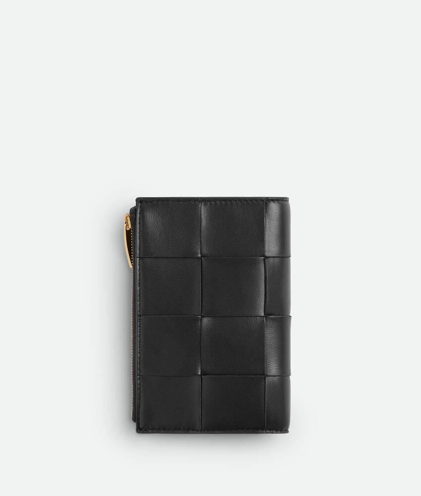 Women's Cassette Medium Bi-Fold Wallet in Black Bottega Veneta United Kingdom EN - Image 3