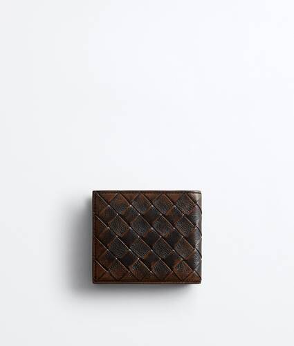 Intrecciato Bi-Fold Portemonnaie f&uuml;r Herren in Black/brown Bottega Veneta Deutschland DE - Image 3