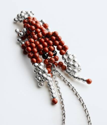 Men's Lobster Pendant Necklace in Red jasper Bottega Veneta Bulgaria EN - Image 3