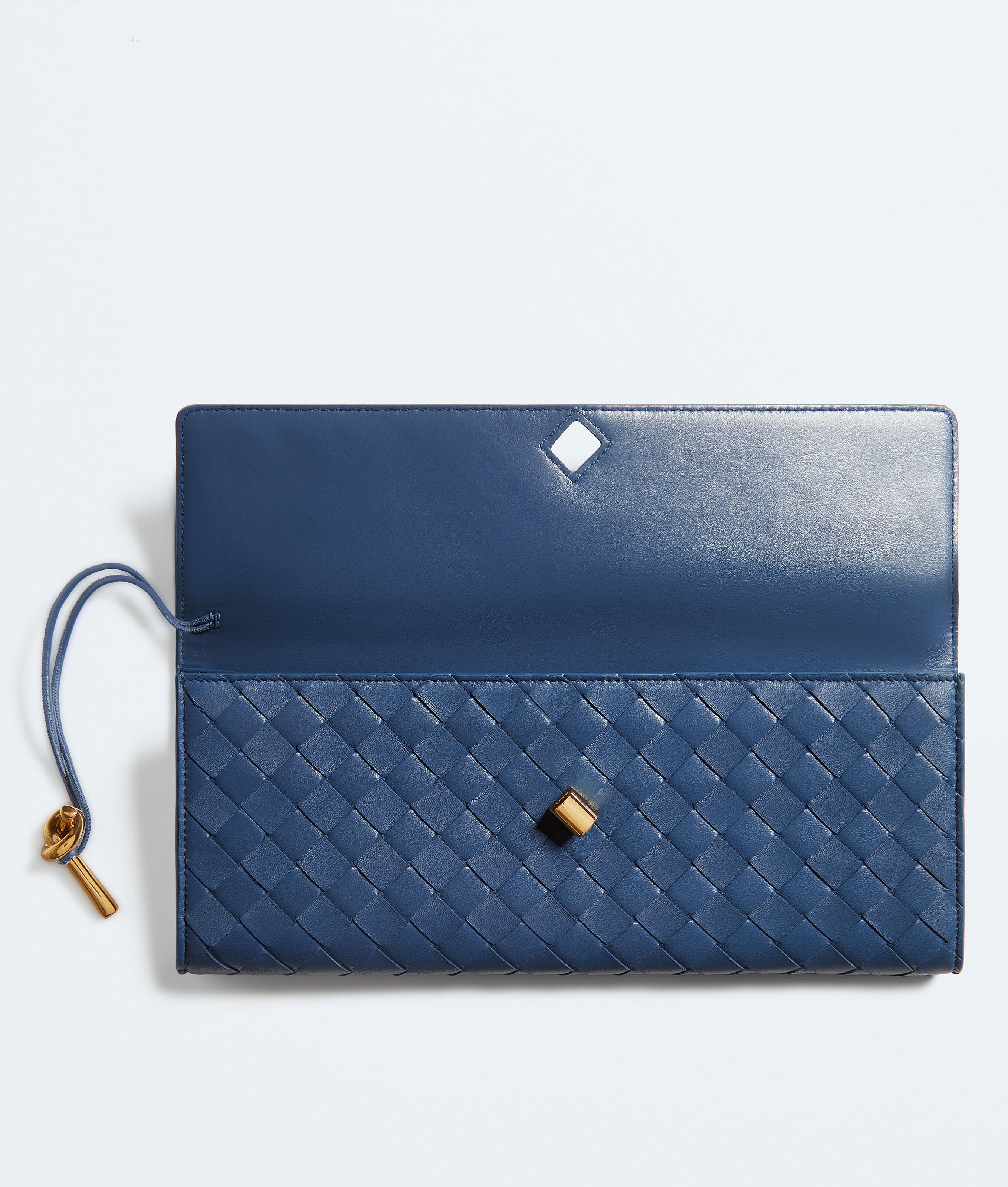 Women's Andiamo Clutch in Blue venezia Bottega Veneta Luxembourg EN - Image 3