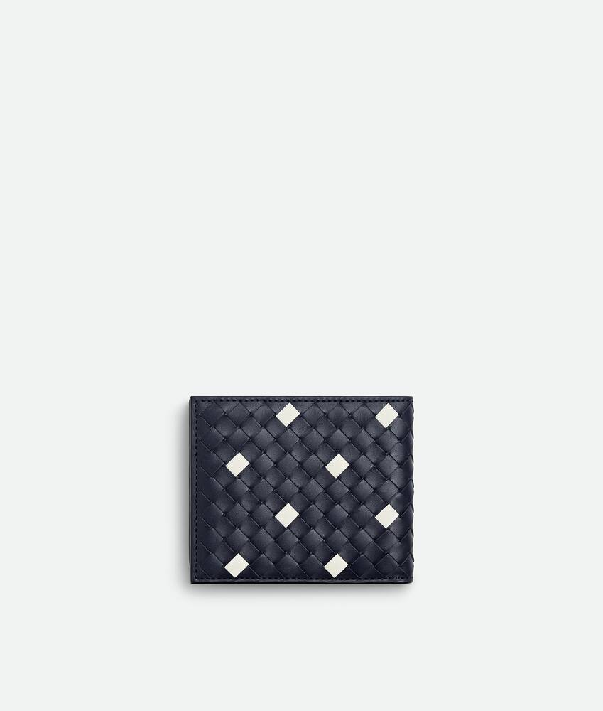Portefeuille Bi-Fold Intrecciato Piccolo pour Homme en Abyss/white Bottega Veneta Suisse FR - Image 3