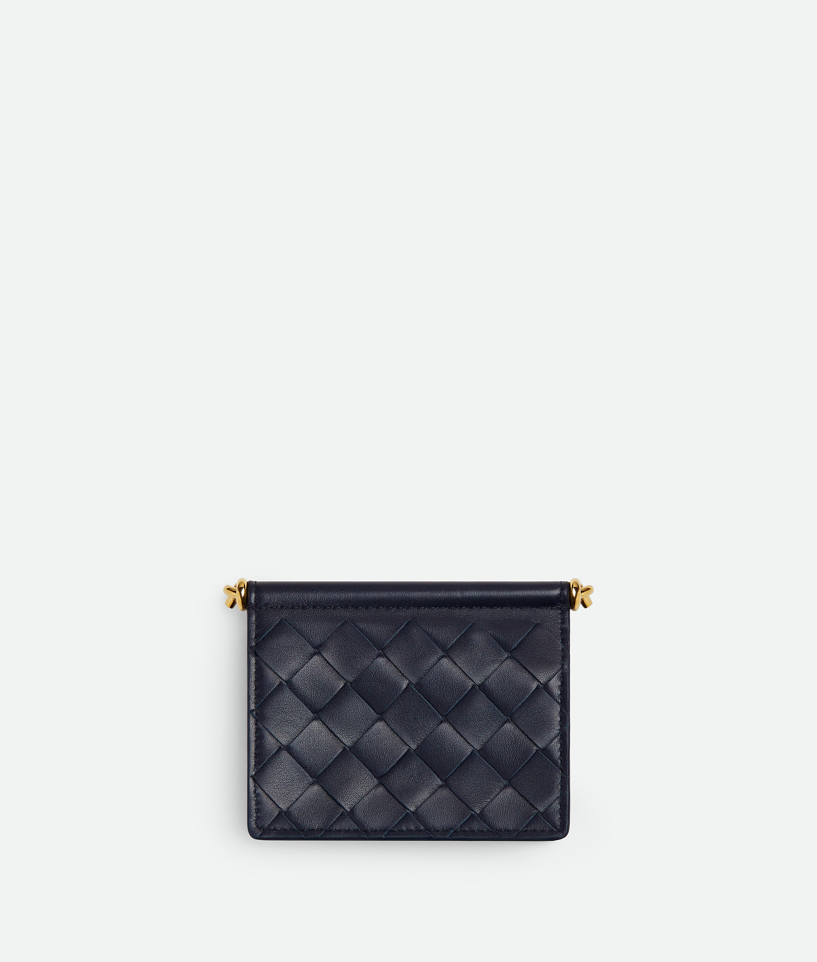 Bottega Veneta Solstice Business Card Case In Black