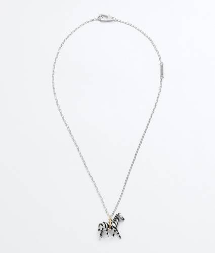 Animals Halskette mit Anh&auml;nger f&uuml;r Herren in White black Bottega Veneta Deutschland DE - Image 1