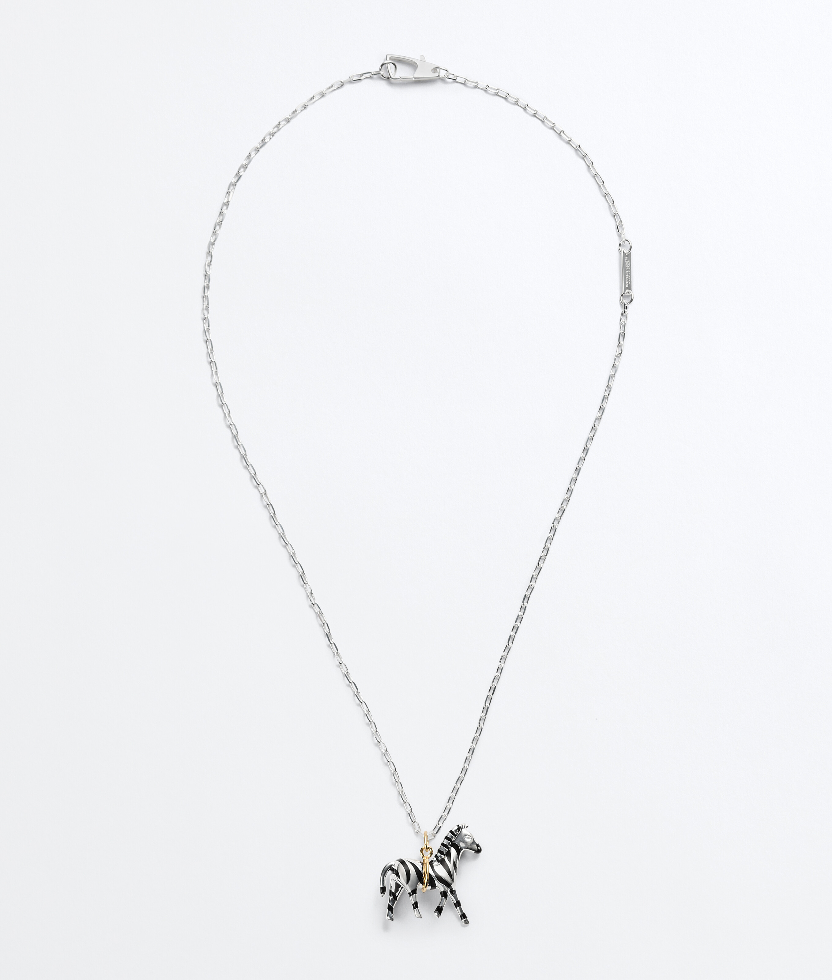 Men's Animal Pendant Necklace in White/black Bottega Veneta Finland EN - Image 1