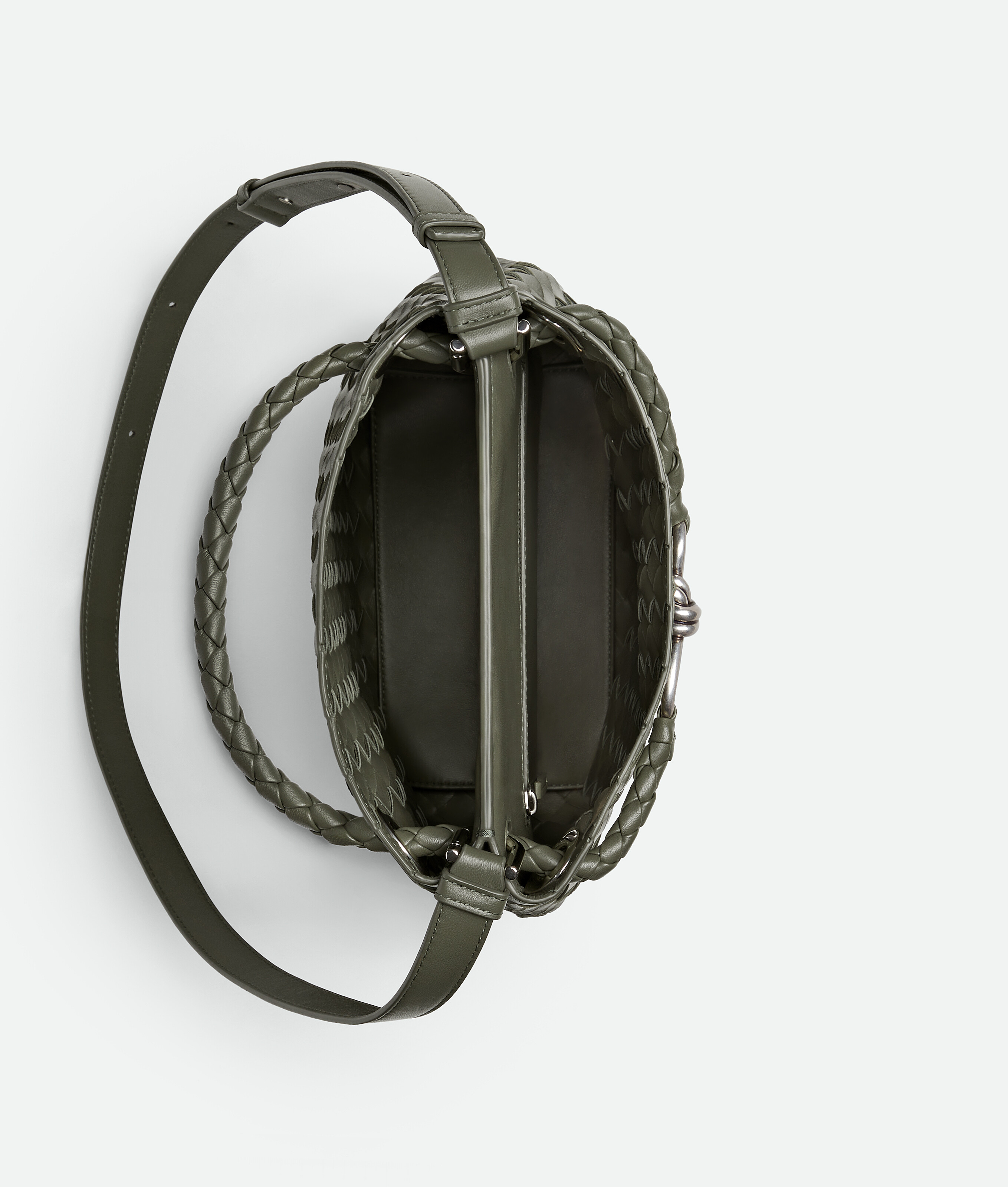 Bottega Veneta Small Andiamo Bucket In Green