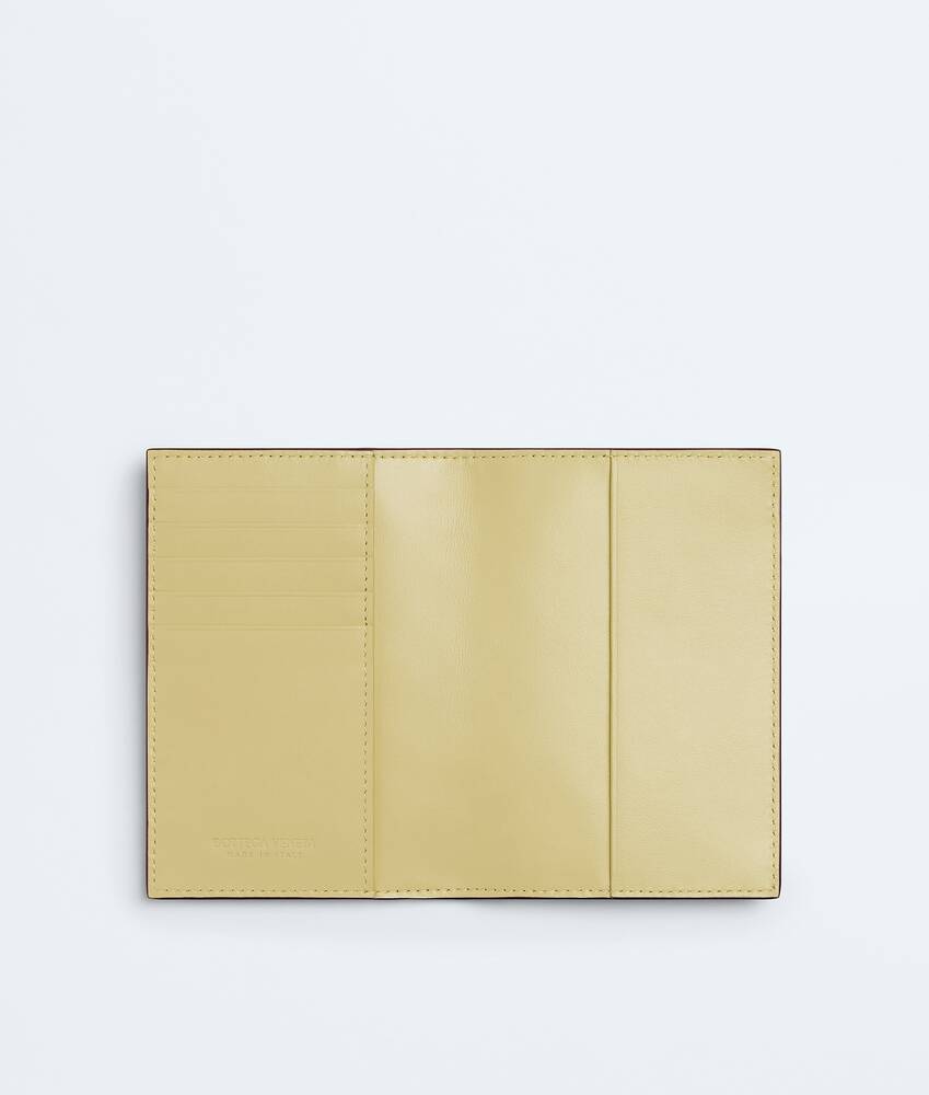 Women's Intrecciato Passport Case in Deep mahogany/butter yellow Bottega Veneta United States EN - Image 2