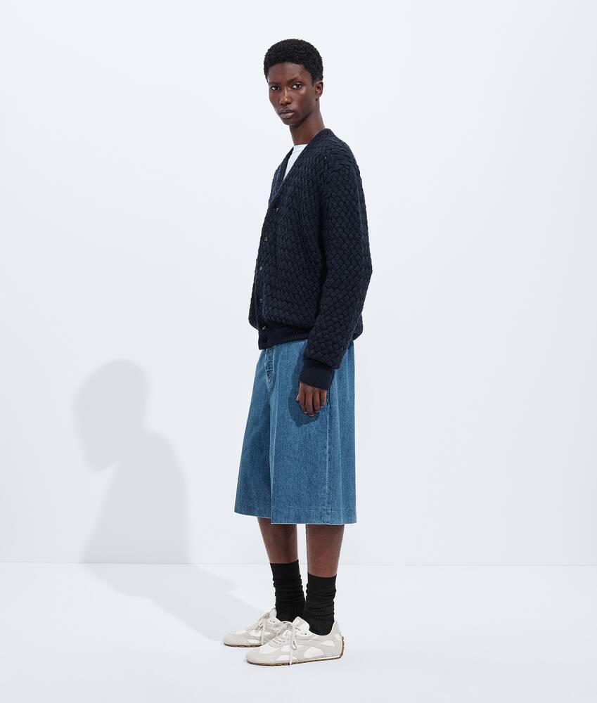 Men's Atlantic Blue Denim Shorts in Mid blue Bottega Veneta Denmark EN - Image 2