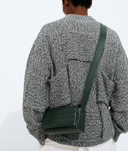 Intrecciato Mini-Tasche mit &Uuml;berschlag