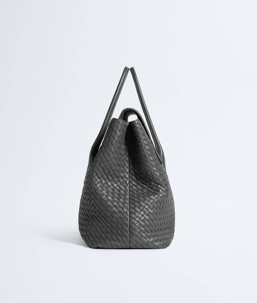 Men's Large Piega Tote in Obsidian gray Bottega Veneta Hong Kong SAR China EN - Image 4