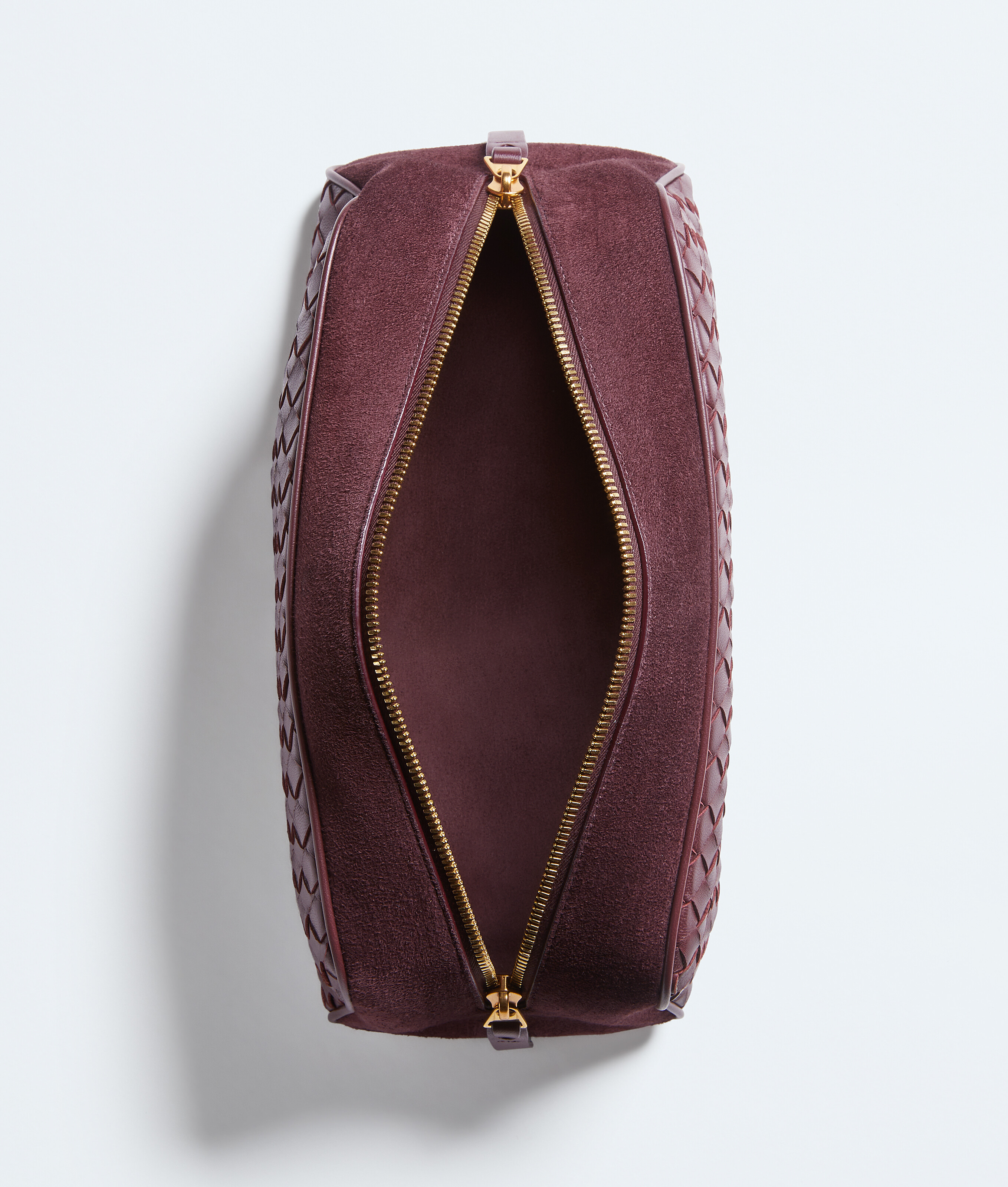 Women's Large Nodo Pouch in Deep mahogany Bottega Veneta Luxembourg EN - Image 3
