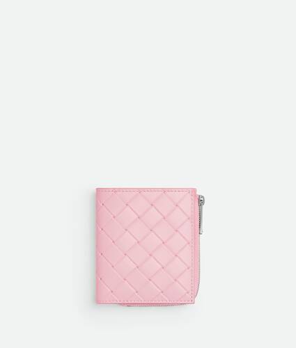 Intrecciato Stamp编织双折钱包