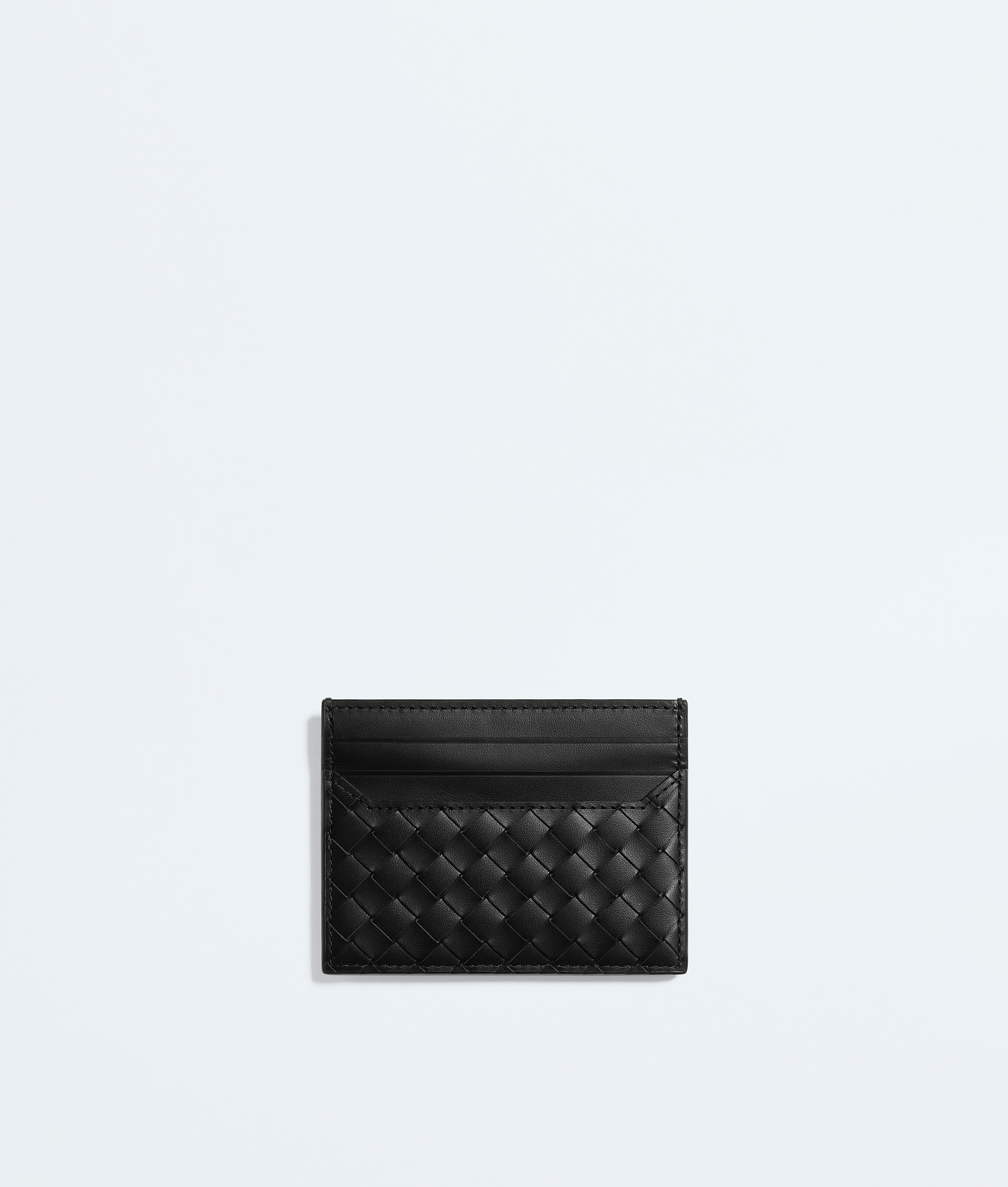 Bottega Veneta Black Intrecciato Piccolo Card Case - Man - U