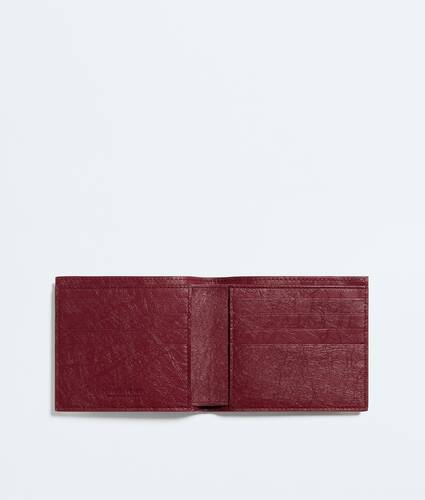 Men's  Woven Mycelium Bi-Fold Wallet in Lava red Bottega Veneta Zimbabwe EN - Image 2