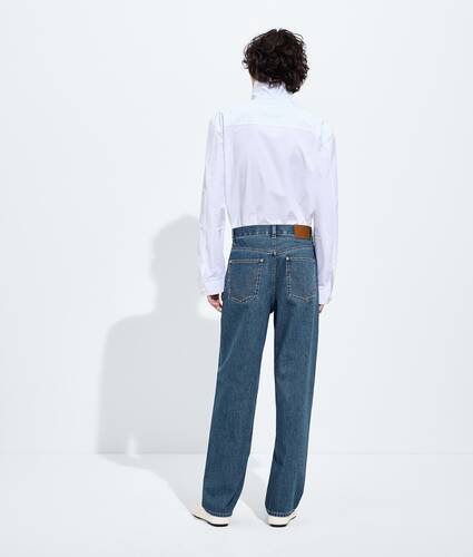 Jeans mit weitem Bein in Atlantic Blue f&uuml;r Herren in Mid blue Bottega Veneta &Ouml;sterreich DE - Image 3