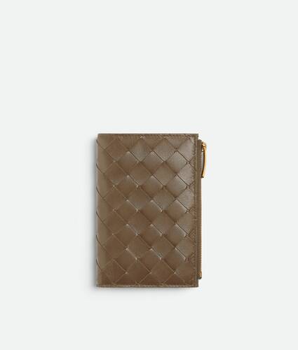 Women's Intrecciato Medium Bi-Fold Wallet in Pinecone Bottega Veneta Switzerland EN - Image 1