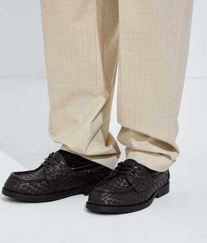 Men's Pier Boat Shoe in Espresso Bottega Veneta Belgium EN - Image 2