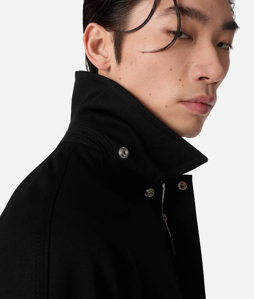 Men's Grain De Poudre Blouson in Black Bottega Veneta Romania EN - Image 4