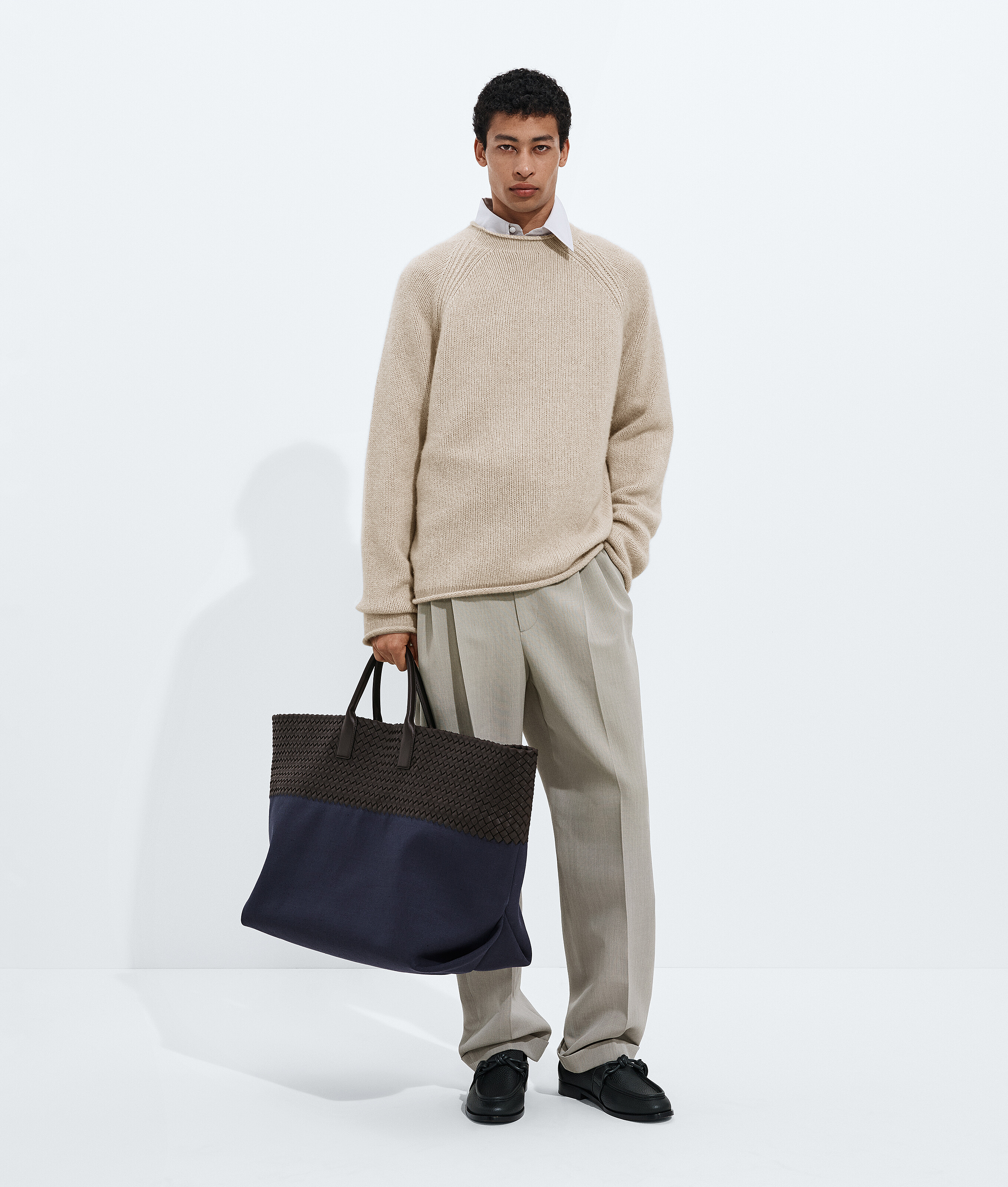Men's Maxi Cabat Mare in Midnight/espresso Bottega Veneta Luxembourg EN - Image 5