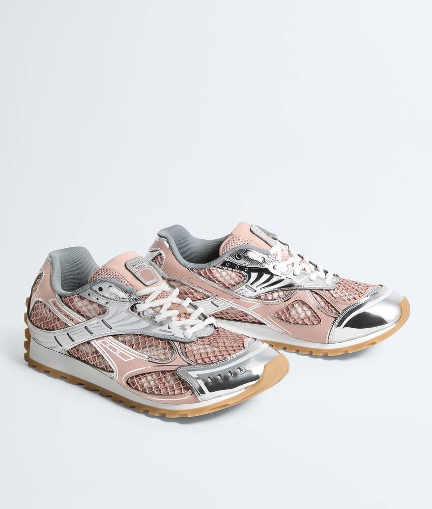 Women's Orbit Sneaker in White/terra pink Bottega Veneta United Kingdom EN - Image 3
