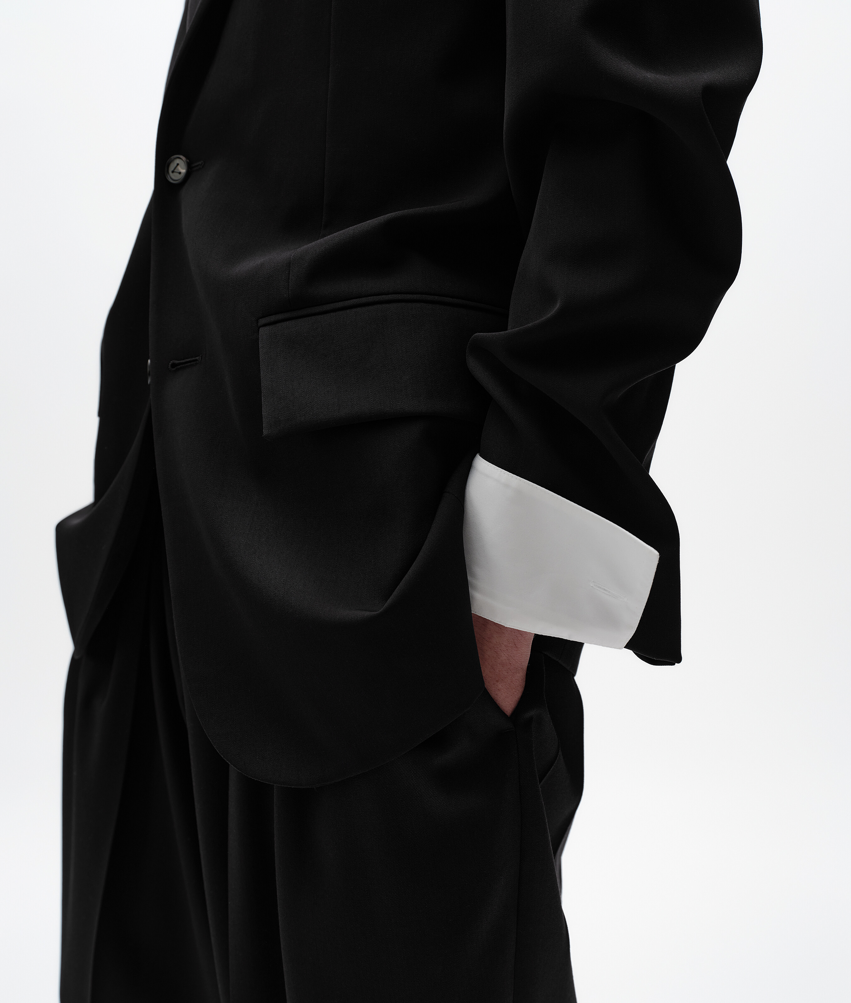 Jacke aus Wolltwill für Herren in Double black Bottega Veneta Österreich DE - Image 4