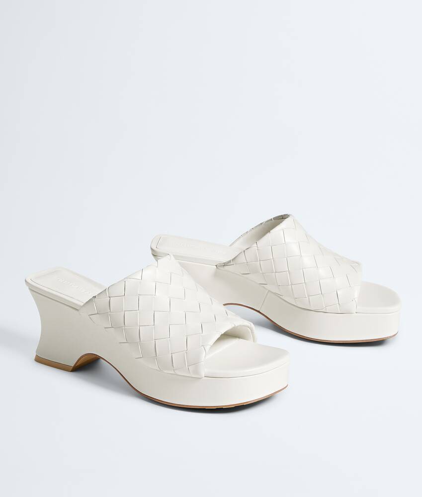 Women's Rosita Wedge Mule in Alabaster Bottega Veneta Slovakia EN - Image 3